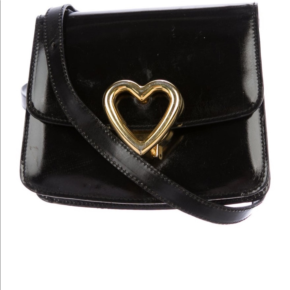 Moschino vintage leather crossbody bag